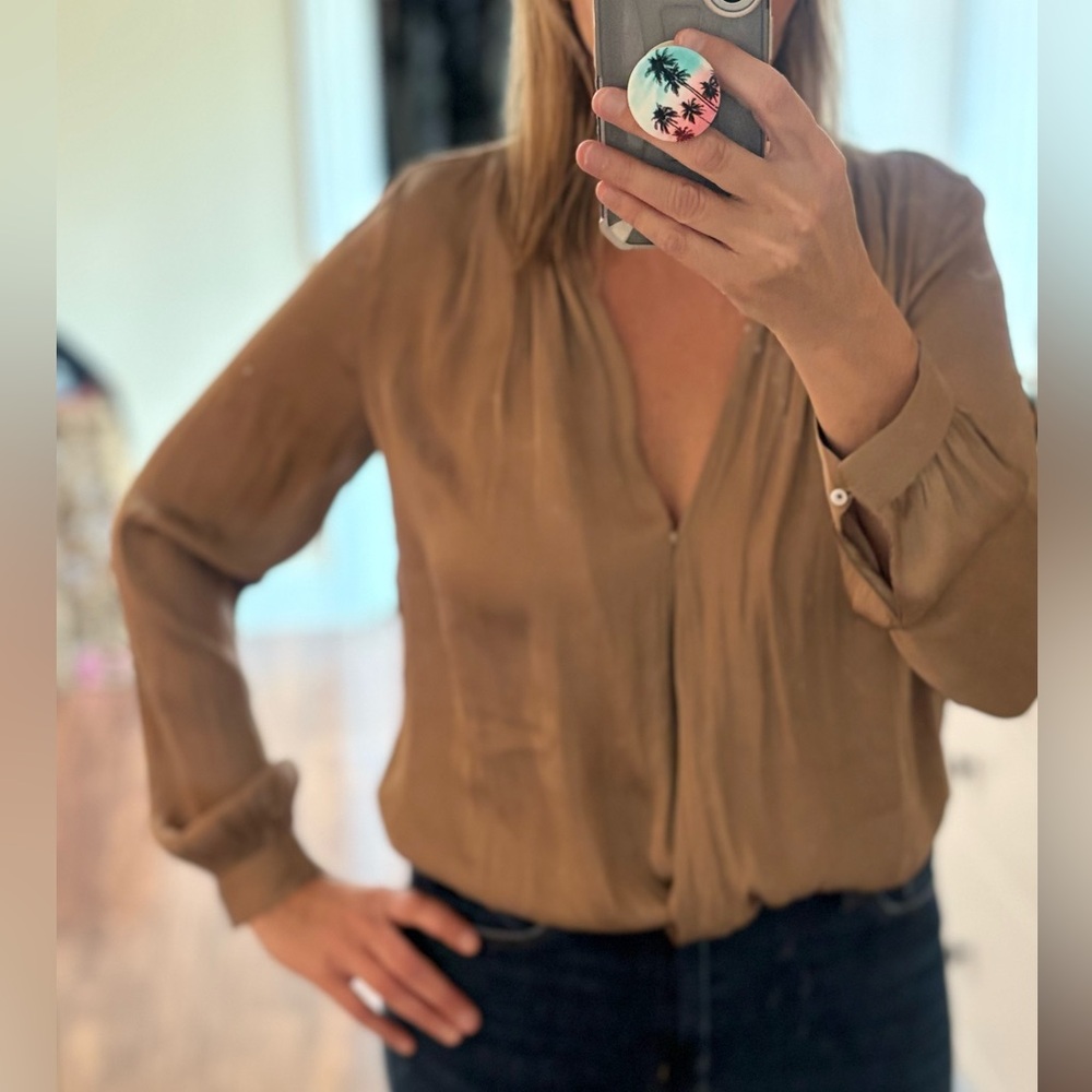 Brown Long Sleeve Bodysuit